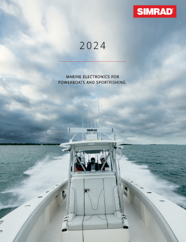 The cover of the 2023 Simrad® Catalog.