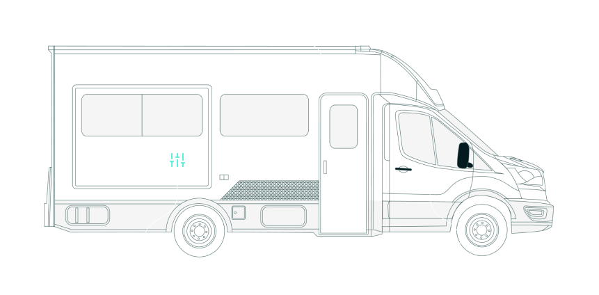 An outline of the connected system.